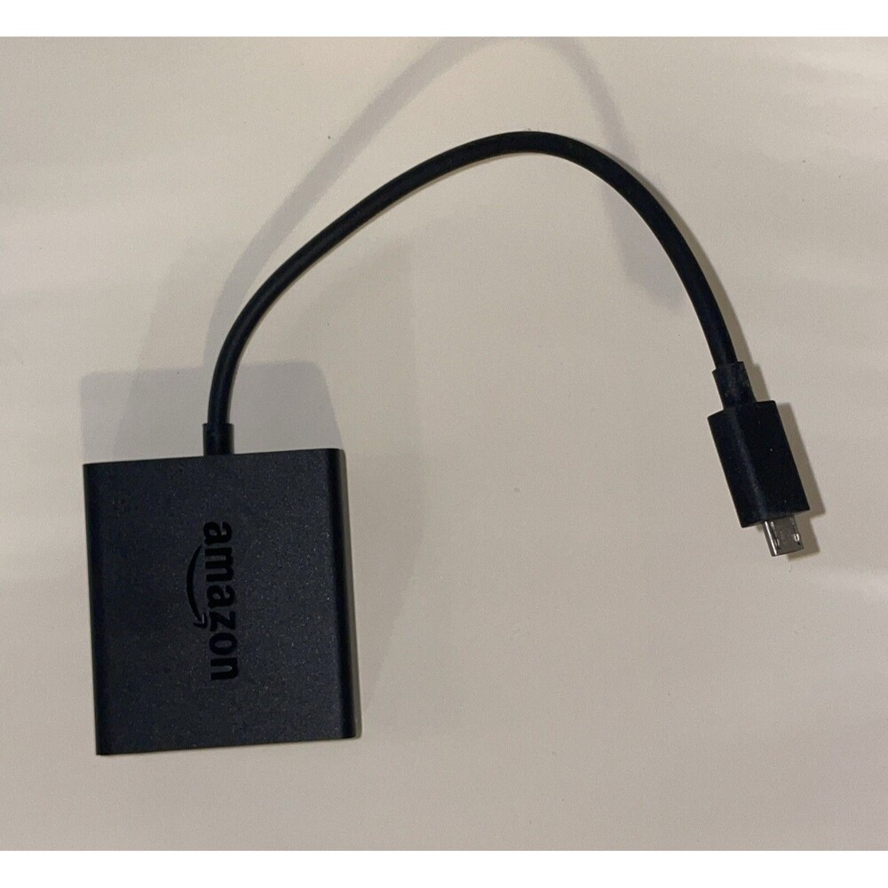 PS92LQ Amazon Official Model Ethernet Adapter for Amazon Fire TV Devices Black